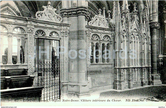 L'Epine - Eglise Notre Dame - Cloture interieure du Choeur - church - 122 - old postcard - France - unused - JH Postcards