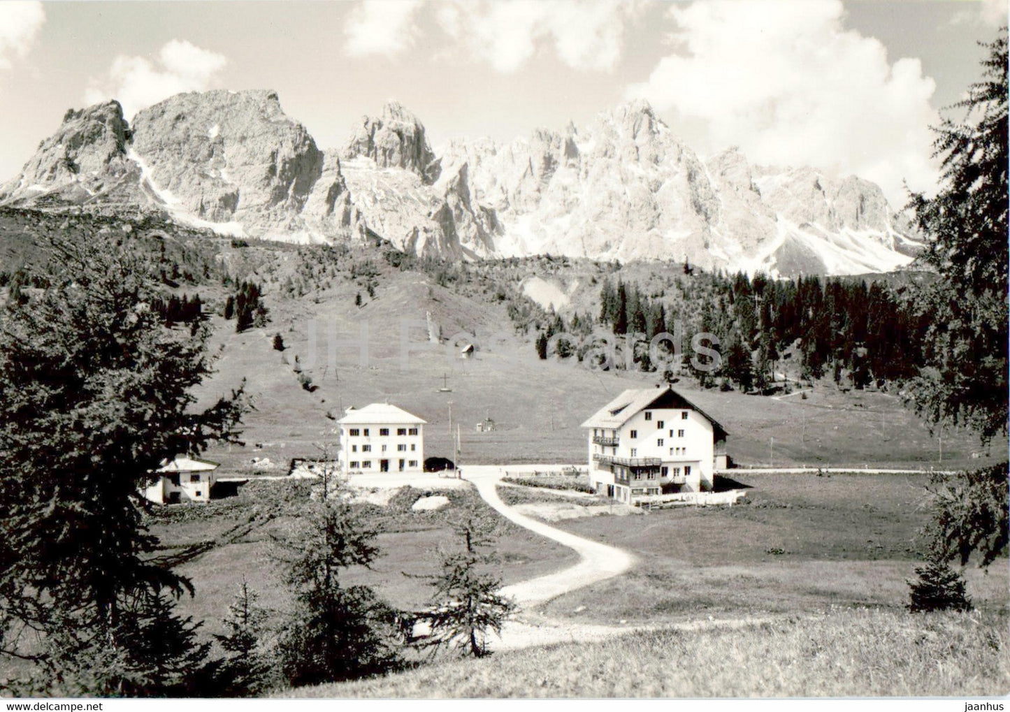 Passo Monte Croce - Comelico - Kreuzberg Pass 1656 m - old postcard - Italy - unused - JH Postcards