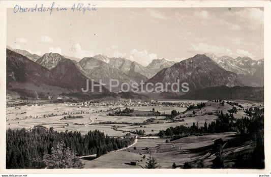 Oberstdorf - Grenzgasthof Karl Fritz - old postcard - 1952 - Germany - used - JH Postcards