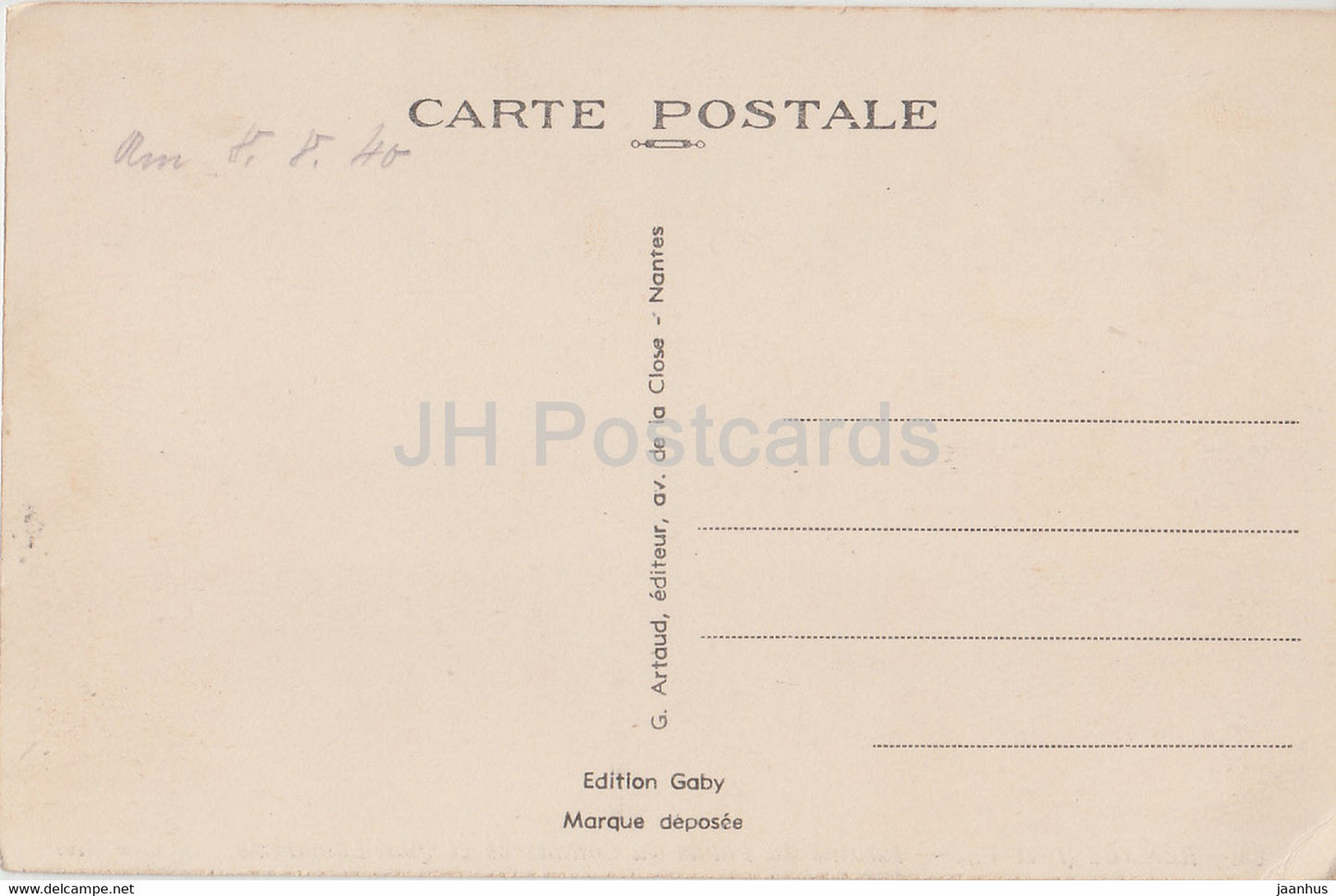 Rennes - Jardins du Palais du Commerce et Quai Lamartine - 23 - alte Postkarte - Frankreich - unbenutzt