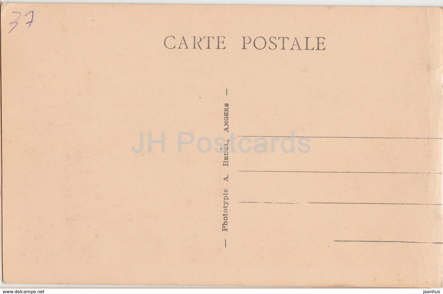 Chinon - Le Château - La Tour du Moulin - Le mur romain et la Vienne - château - 6 - carte postale ancienne - France - inutilisée