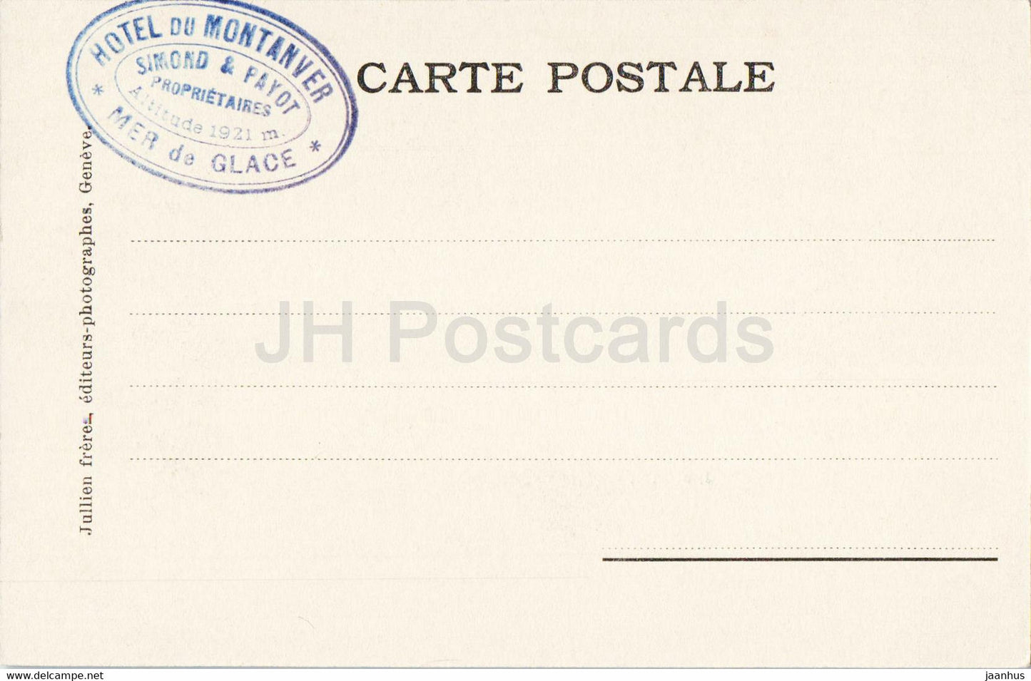 Chamonix - Chaine des Aiguilles - 2234 - alte Postkarte - Frankreich - unbenutzt