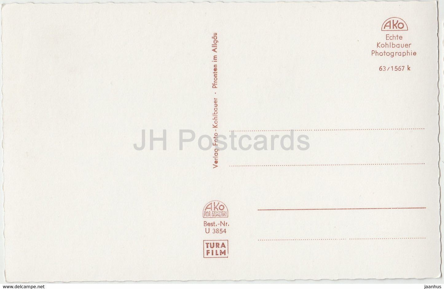 Gruss aus Hammelburg - Burg Saaleck - Totalansicht - old postcard - Germany - unused