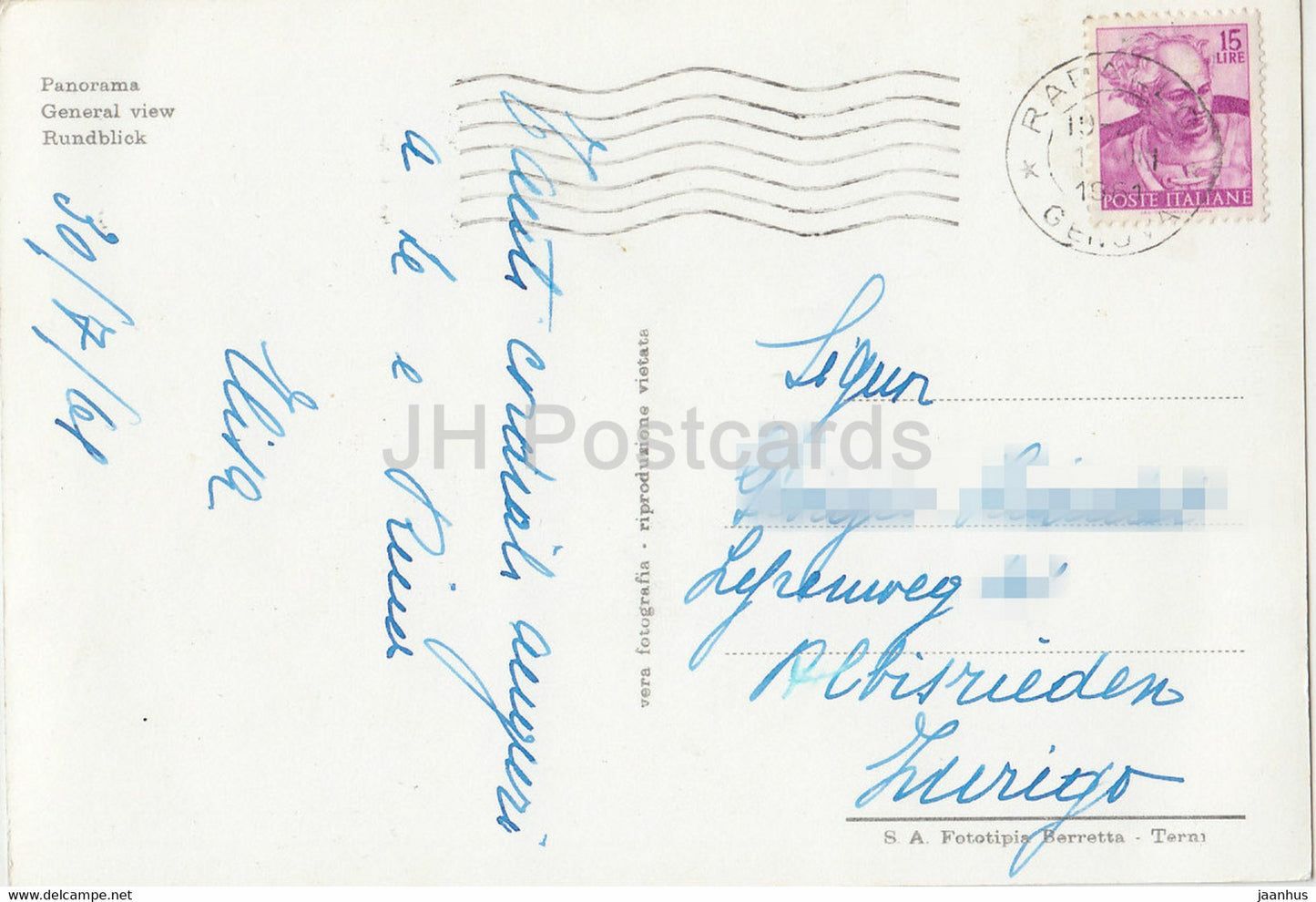 S Margherita - Ligure - Panorama - 1961 - Italy - used