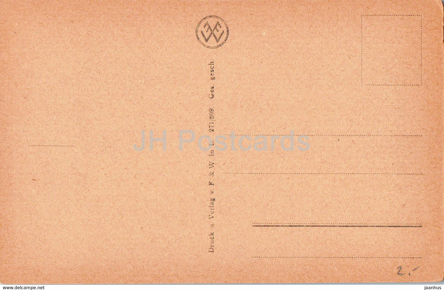 Friedrichroda i Thur - Blick vom Abtaberg - alte Postkarte - Deutschland - unbenutzt