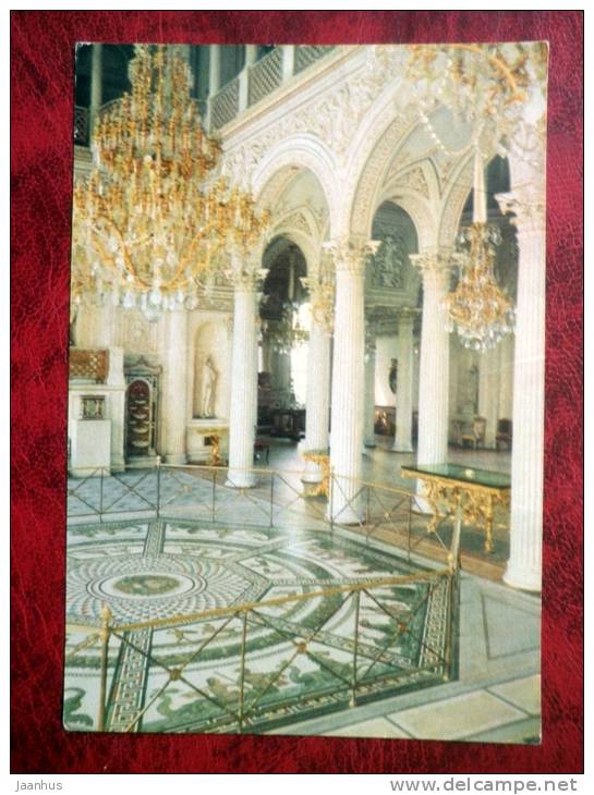 Leningrad - St. Petersburg - large Hermitage. Pavilion Hall - 1968 - Russia - USSR - unused - JH Postcards