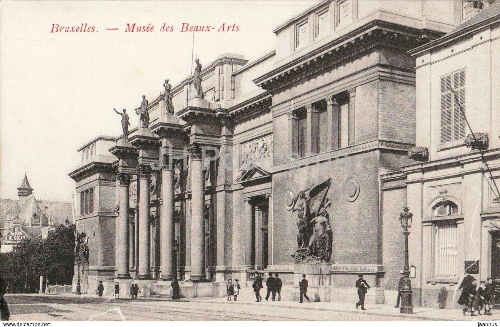 Bruxelles - Brussels - Musee des Beaux Arts - museum - old postcard - Belgium - unused - JH Postcards