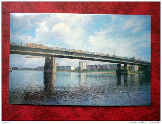 Novgorod - Bridge across the Volkhov river in the centre of the city - Russia - USSR - unused - JH Postcards
