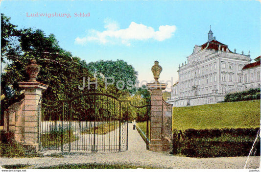 Ludwigsburg - Schloss - castle - old postcard - Germany - used - JH Postcards
