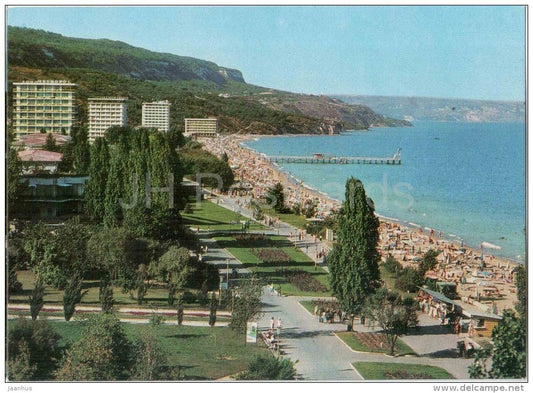 Golden Sands beach - Varna - 2535 - Bulgaria - unused - JH Postcards