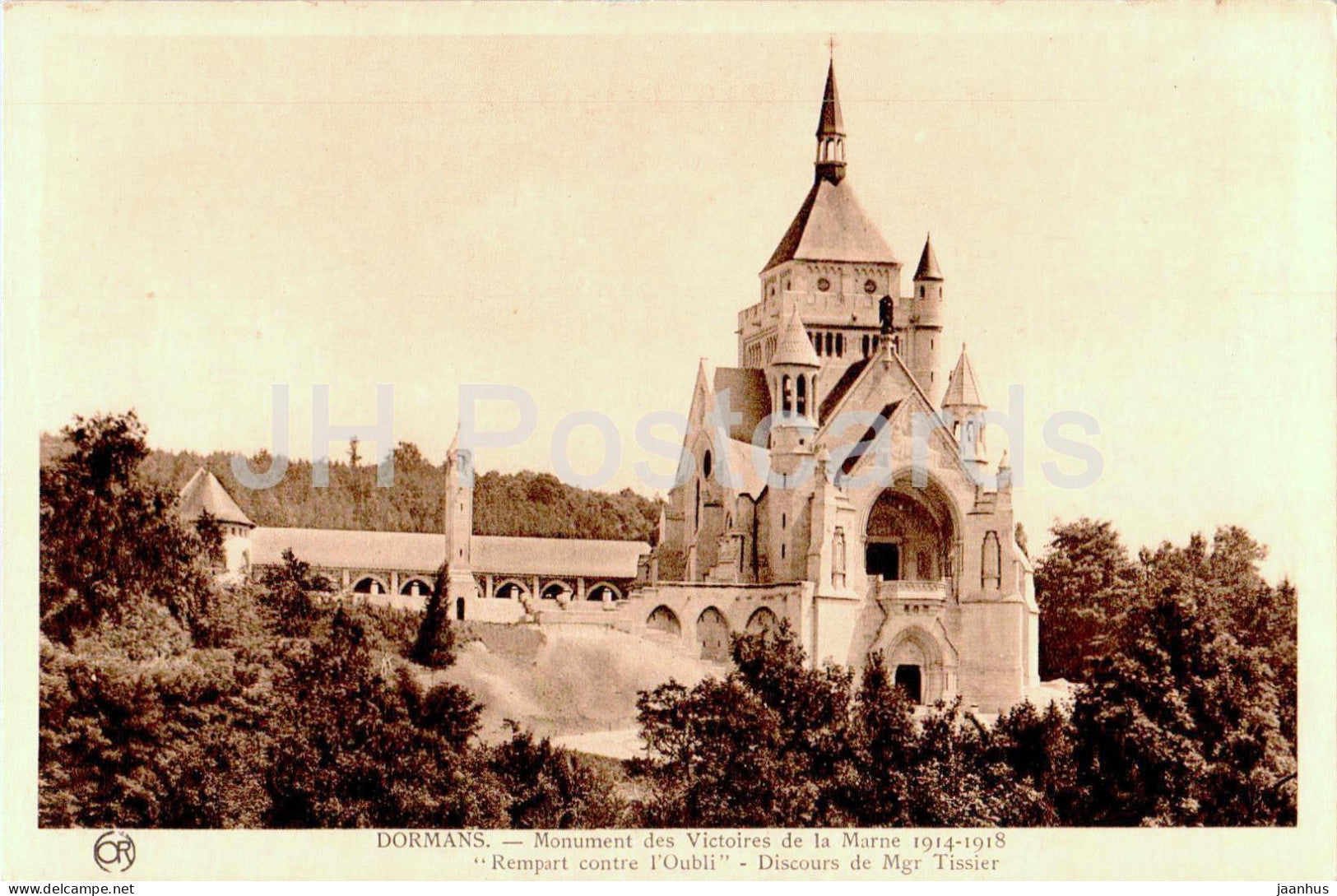 Dormans - Monument des Victoires de la Marne 1914-1918 Rempart contre l'Oubli - old postcard - France - unused - JH Postcards