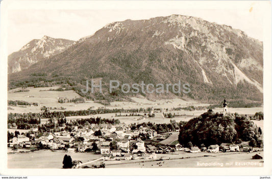 Ruhpolding mit Rauschberg - old postcard - 1952 - Germany - used - JH Postcards