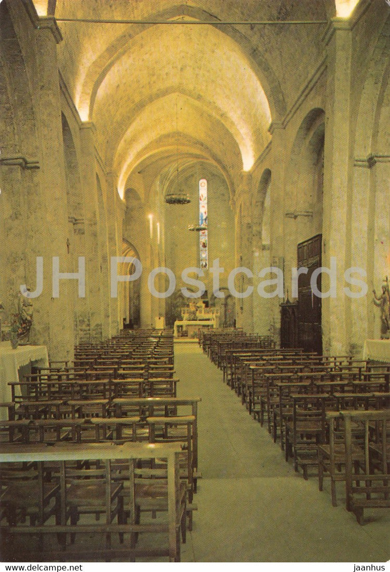 Moustiers Sainte Marie - Interieur de l'Eglise - church - France - unused - JH Postcards