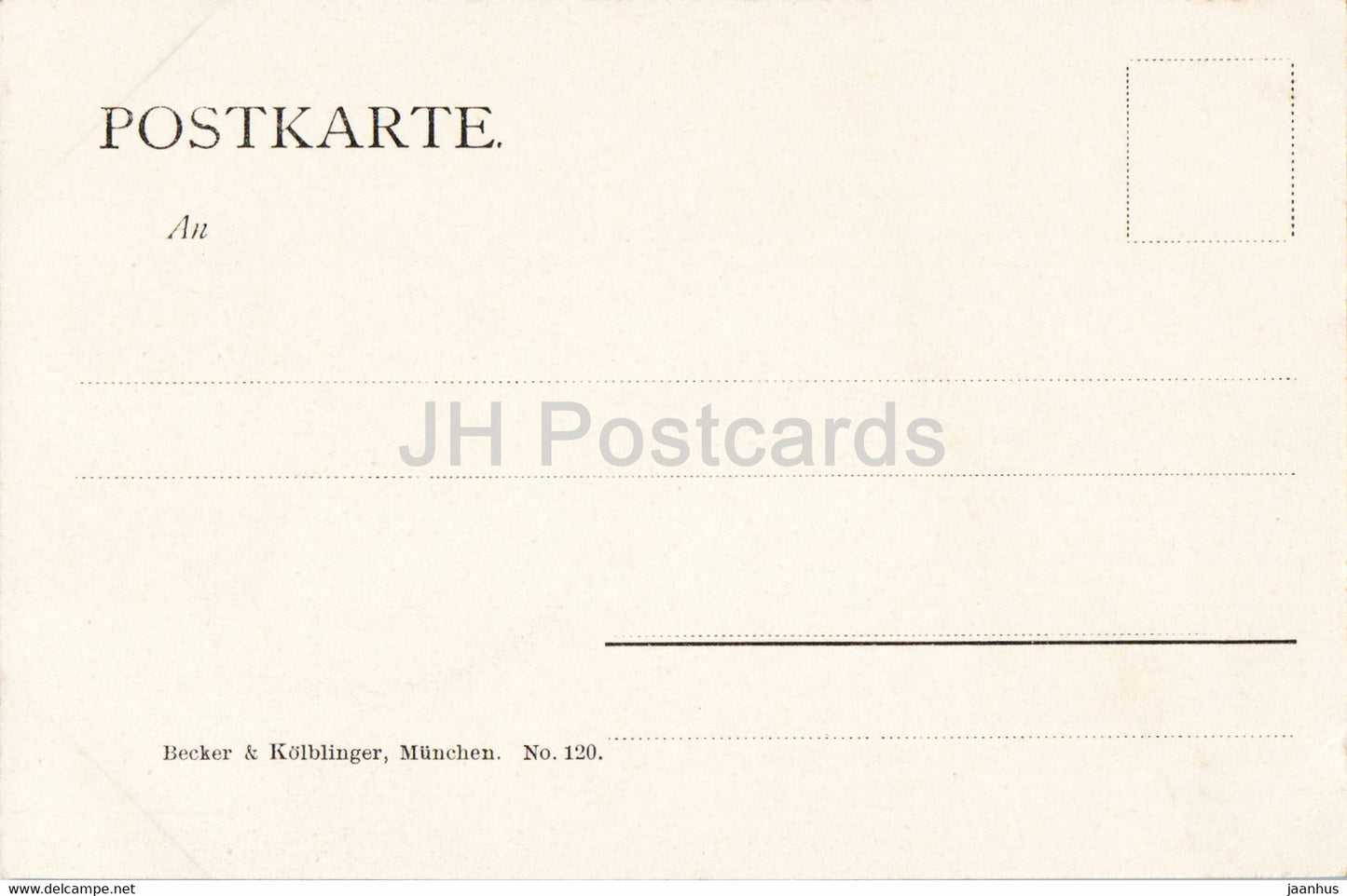 Munchen - Munich - An der Isar - 120 - old postcard - Germany - unused