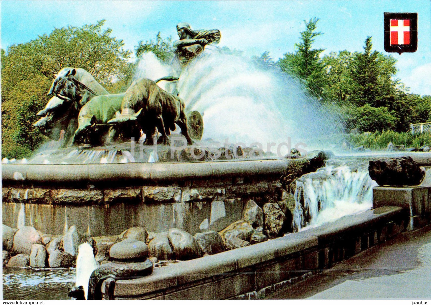 Copenhagen - The Gefion Fountain - 59 - Denmark - unused - JH Postcards