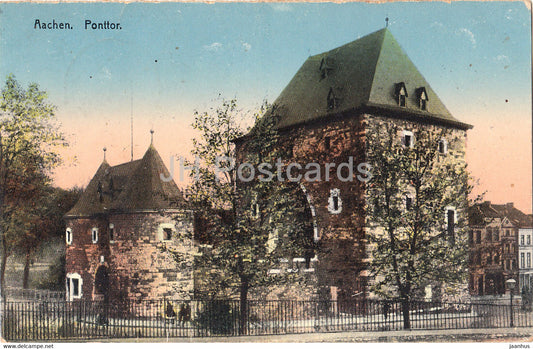 Aachen - Ponttor - Feldpost - old postcard - 1915 - Germany - used - JH Postcards