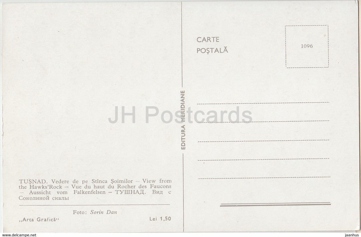 Tusnad - View from the Hawk's Rock - Romania - unused