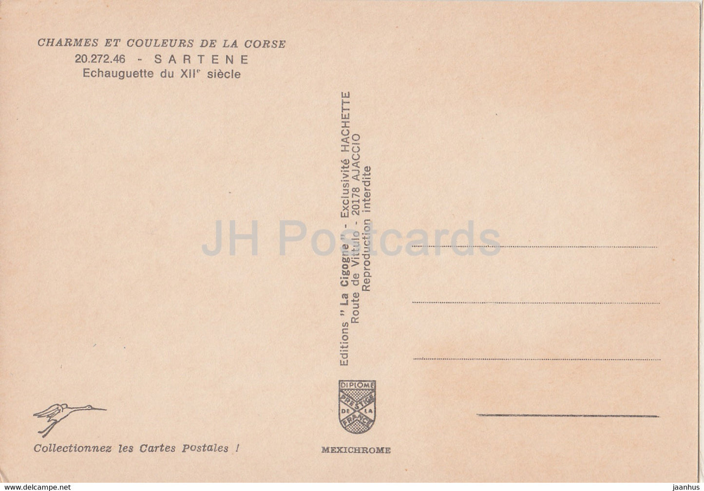 Sartene - Echauguette - France - unused