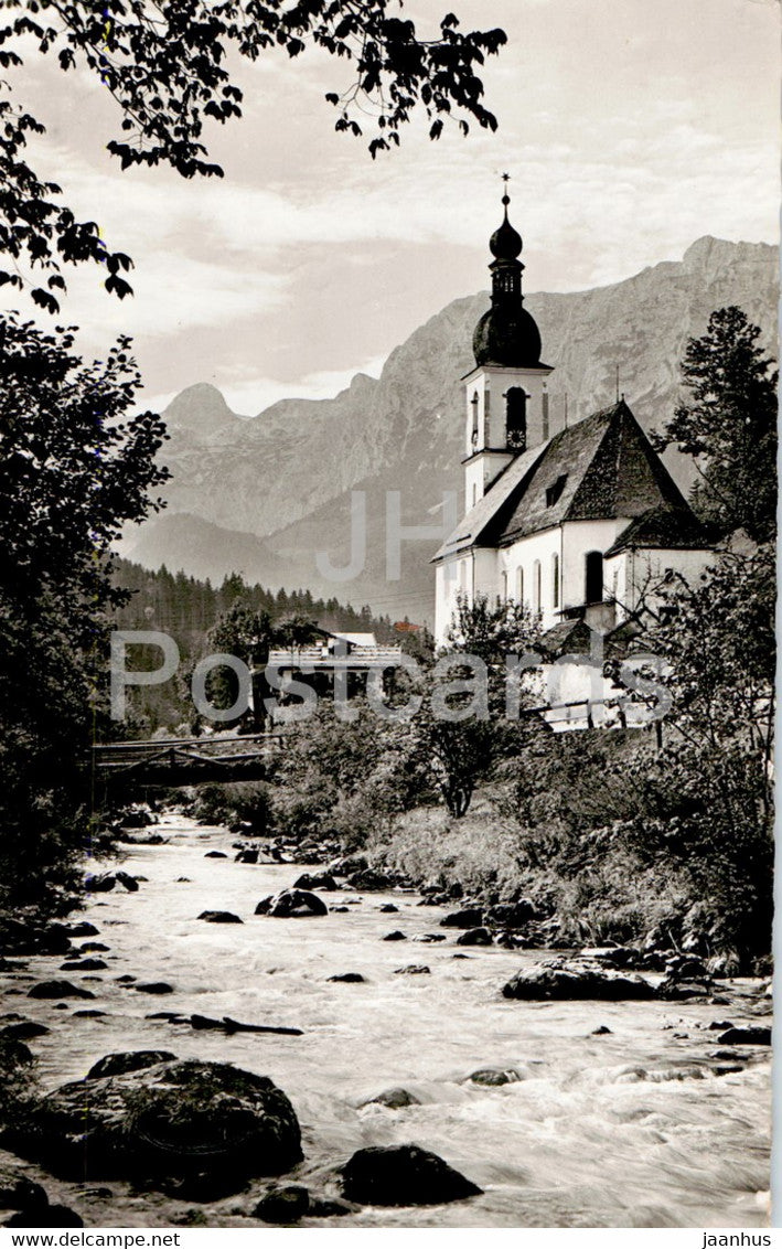 Ramsau mit Reiteralpe - old postcard - 1958 - Germany - used - JH Postcards
