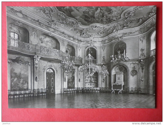 The Ballroom - Heidecksburg Castle - old postcard - Germany DDR - unused - JH Postcards