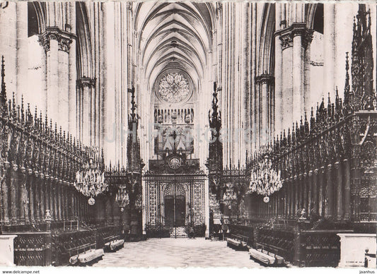 Amiens - La Cathedrale - Stalles du Choeur - 66 - cathedral - France - unused - JH Postcards