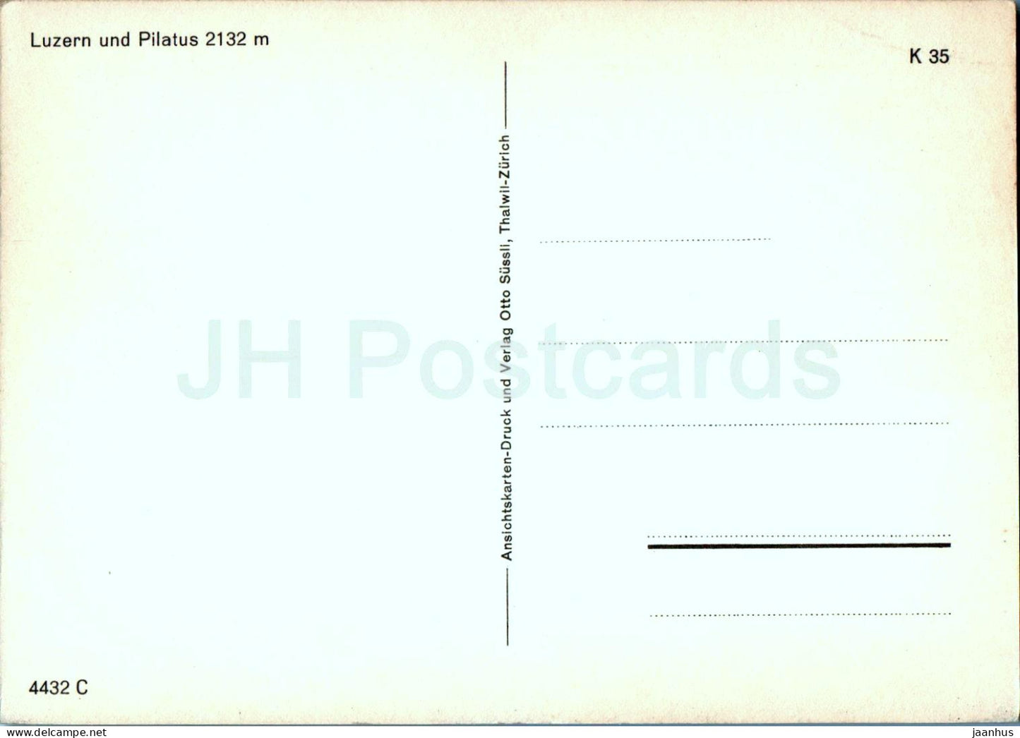 Luzern - Lucerne - Pilatus 2132 m - 4432 - Suisse - inutilisé 