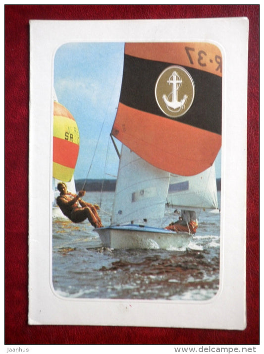 sailing boats III - 1979 - Estonia USSR - unused - JH Postcards
