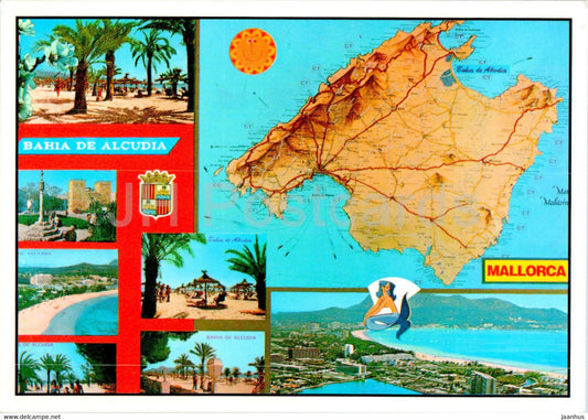 Bahia de Alcudia - Mallorca - multiview - 2578 - Spain - used - JH Postcards