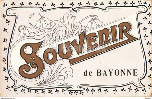 Souvenir de Bayonne - old postcard - 1914 - France - used - JH Postcards
