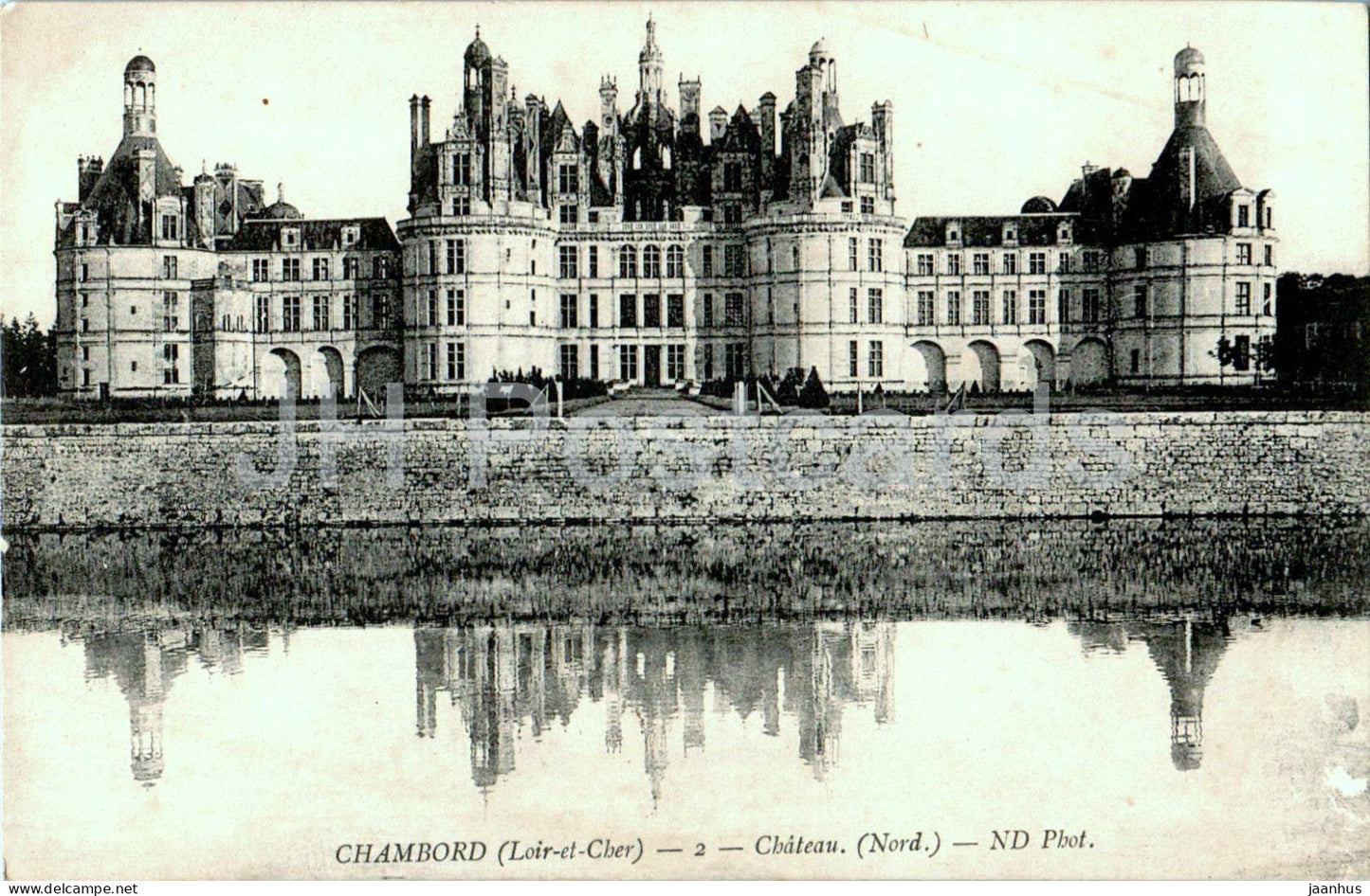 Chambord - Chateau - Nord - castle - 2 - old postcard - 1919 - France - used - JH Postcards