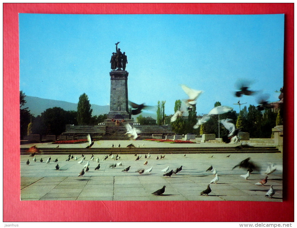 Monument to the Soviet Army - Sofia - Bulgaria - unused - JH Postcards