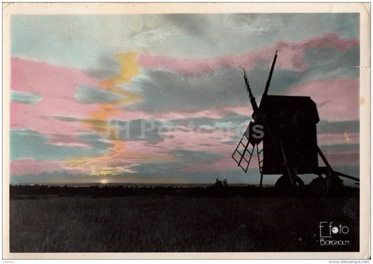 Öland - windmill - Sweden - unused - JH Postcards