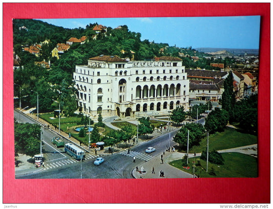 The Army Club - bus - cars - Brasov - 1564 - Romania - unused - JH Postcards