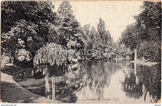 Bordeaux - Jardin Public - Garden - 25 - old postcard - France - unused - JH Postcards