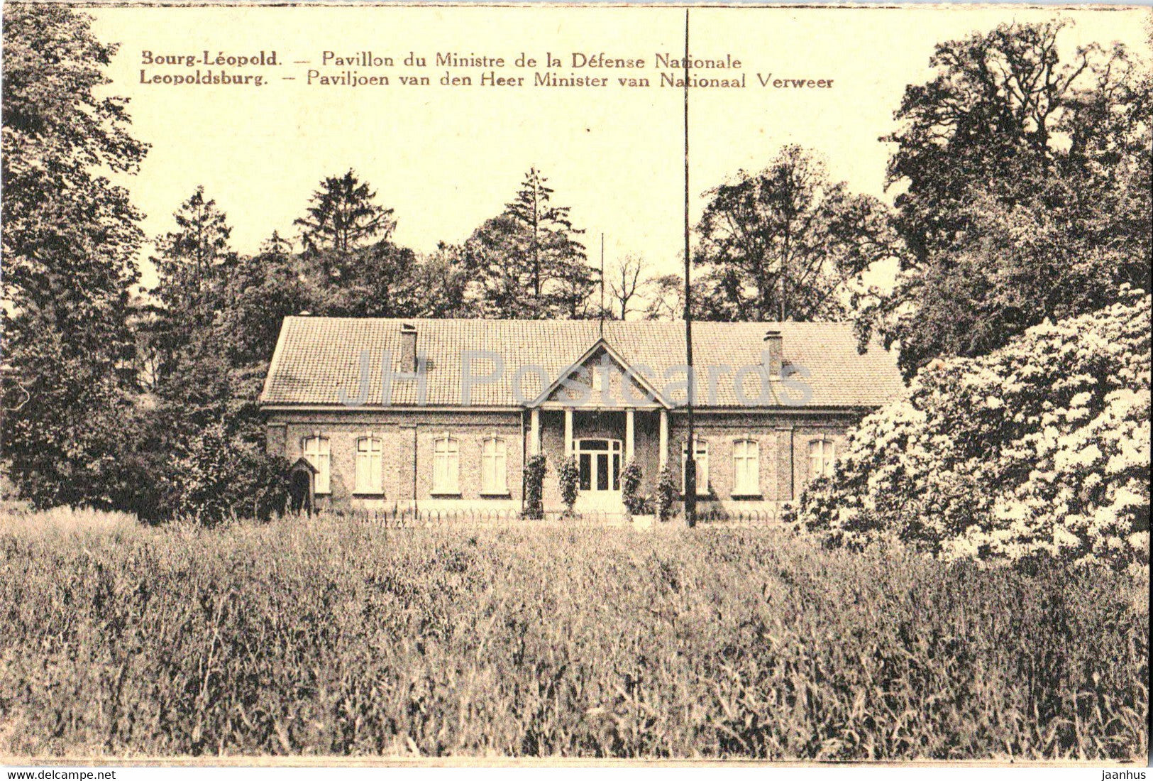 Bourg Leopold - Leopoldsburg - Pavillon du Ministre de la Defense Nationale - old postcard - Belgium - unused - JH Postcards