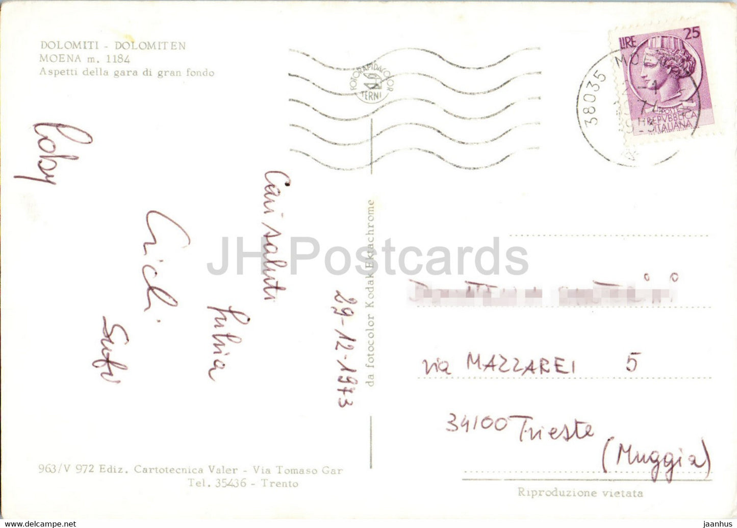 Dolomiti - Moena - Aspetti della gara di gran fondo - ski marathon - skiing - 1973 - Italy - used