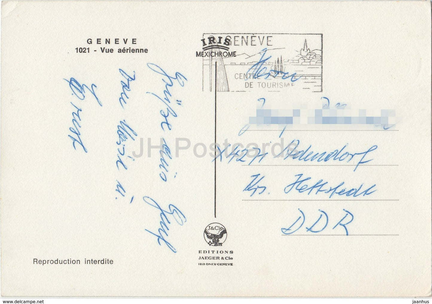 Genève - Geneve - vue aerienne - vue aérienne - 1021 - Suisse - occasion
