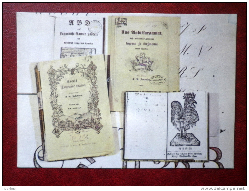 Primers, Readers, and Pages of spelling models - Estonian Printed Book - 1975 - Estonia USSR - unused - JH Postcards