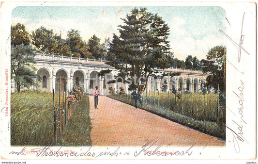Pozdrav z Kromerize - Kromeriz - kvetna zahrada  - old postcard - 1902  - Czech Republic - used - JH Postcards