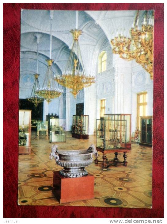 Leningrad - St. Petersburg - Winter Palace. Alexander Hall - 1968 - Russia - USSR - unused - JH Postcards