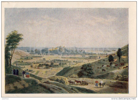 painting by K. Korsalin - Palace in China - Russian art - 1954 - Russia USSR - unused - JH Postcards