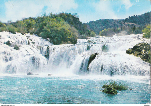 Slapovi Krke - waterfall - 4174 - 1983 - Yugoslavia - Croatia - used - JH Postcards