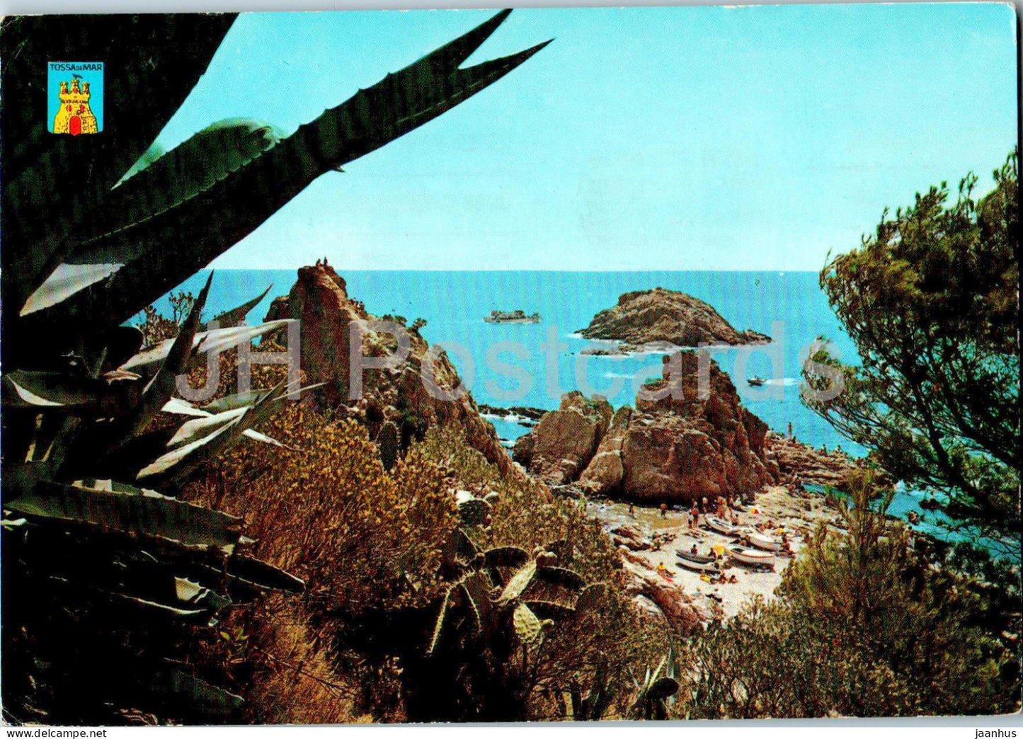 Tossa de Mar - Costa Brava - La Banera de Les Dones - bath tub - 180 - 1962 - Spain - used - JH Postcards