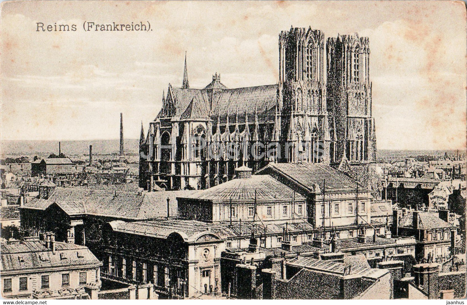 Reims - Frankreich - Feldpostkarte - 121 - old postcard - 1917 - France - used - JH Postcards