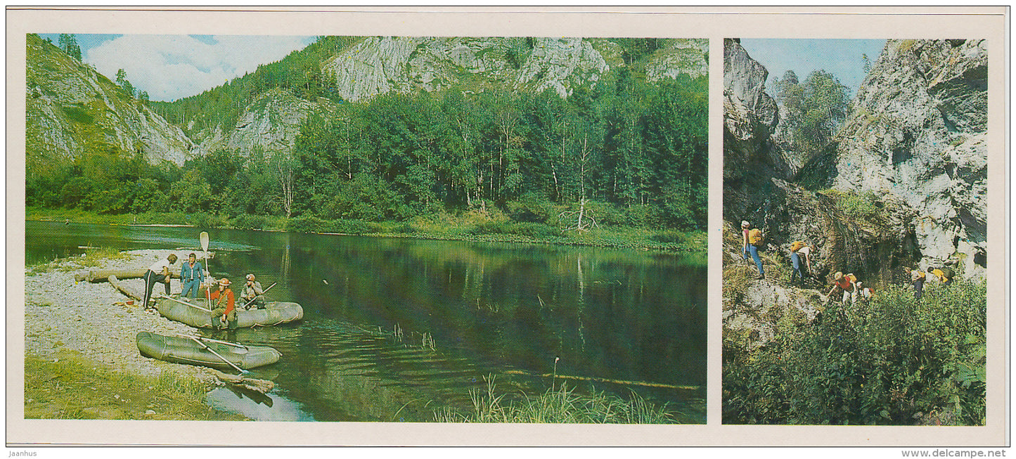 Shulgan-Tash (Kapova) cave - Caves of Bashkortostan Bashkiria - 1984 - Russia USSR - unused - JH Postcards