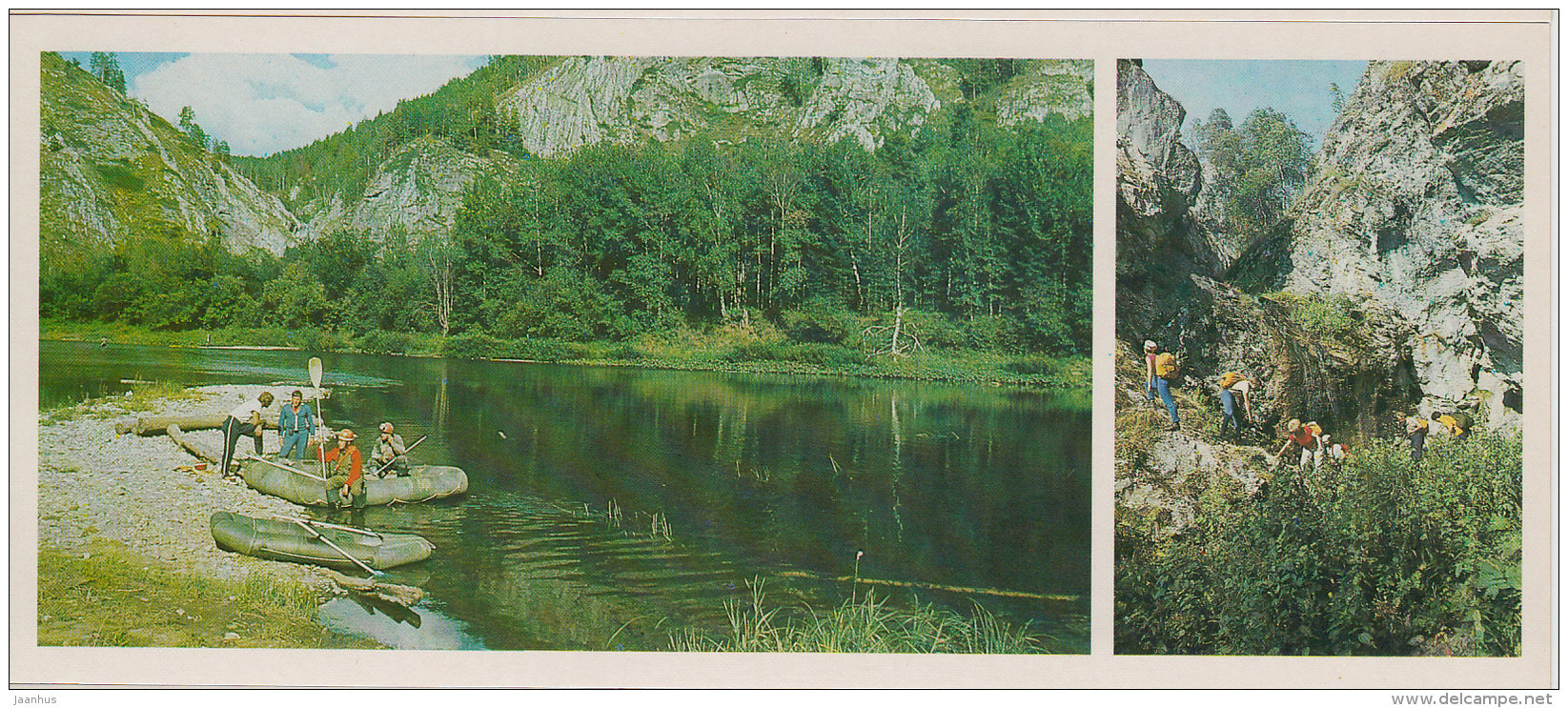 Shulgan-Tash (Kapova) cave - Caves of Bashkortostan Bashkiria - 1984 - Russia USSR - unused - JH Postcards