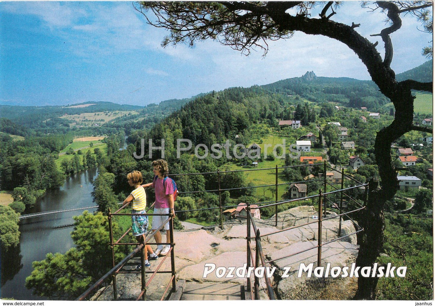 Maloskalska - view from Pantheon on Jizera and Suche skaly - Czech Republic - unused - JH Postcards