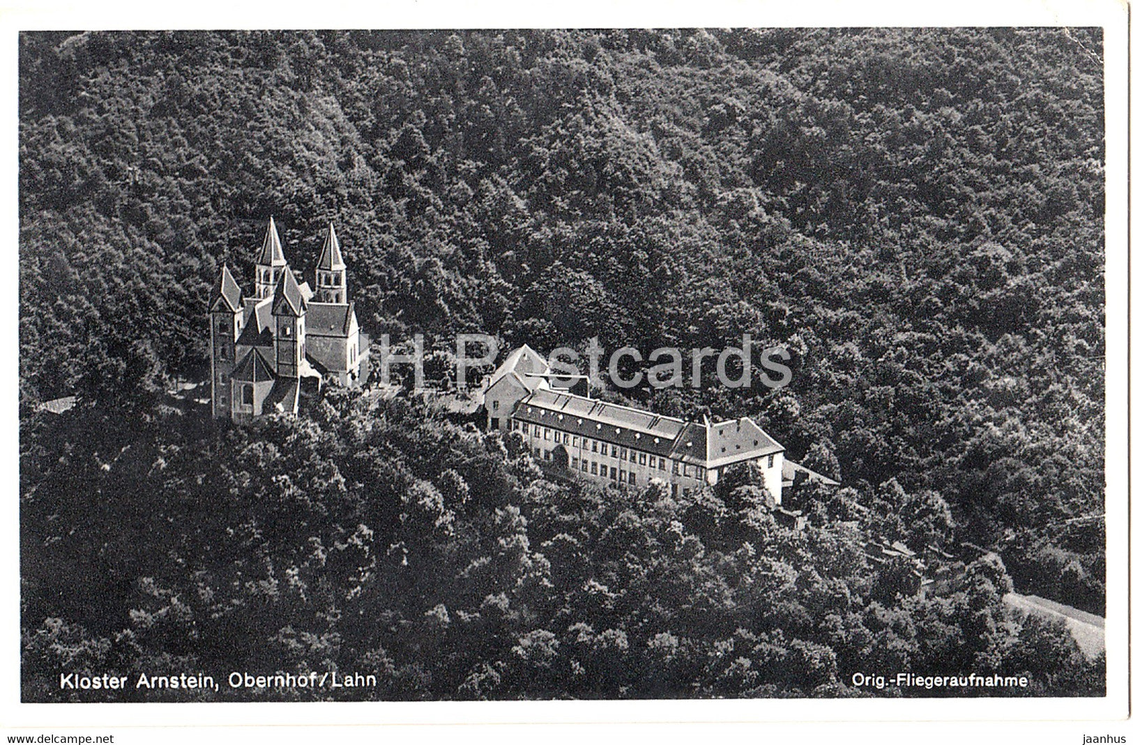 Kloster Arnstein Obernhof - Fliegeraufnahme - 40222 - old postcard - Germany - unused - JH Postcards