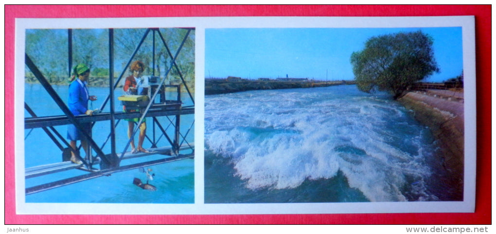 Vakhsh irrigation system - 1974 - Tajikistan USSR - unused - JH Postcards