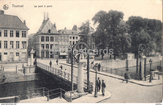 Tournai - Le Pont a Pont - bridge - Feldpost - old postcard - 1914 - Belgium - used - JH Postcards